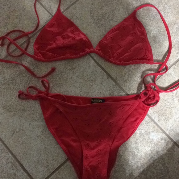 Red Ralph Lauren Bikini - Picture 2 of 5